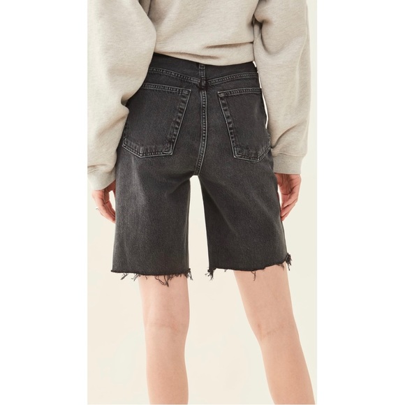 Agolde 90's Pinch Waist High Rise Straight Leg Shorts NWT - Picture 3 of 13